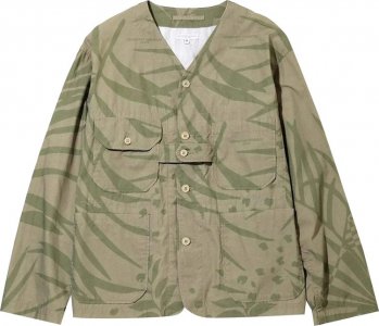 Кардиган Cardigan Jacket 'Khaki/Olive', зеленый Engineered Garments