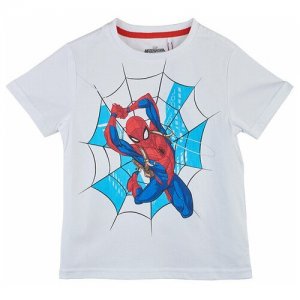 Фуфайка (футболка) детская для мальчиков SS20SP3000352 SPIDER-MAN. Цвет: белый