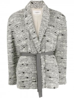 Трикотажное пальто-кардиган Isabel Marant Étoile. Цвет: серый