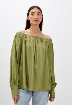 Блуза Antiga. Цвет: зеленый