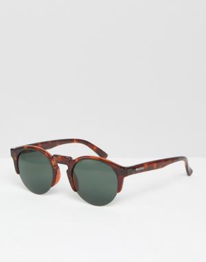 Круглые солнцезащитные очки в черепаховой оправе Mr. Boho Born In Vint Mr. Цвет: коричневый