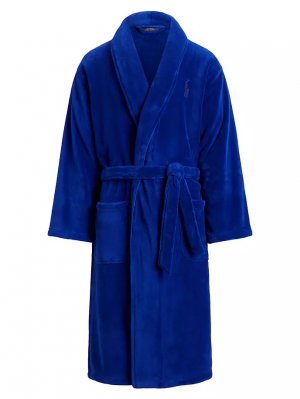Плюшевый халат из микрофибры , цвет heritage royal Polo Ralph Lauren