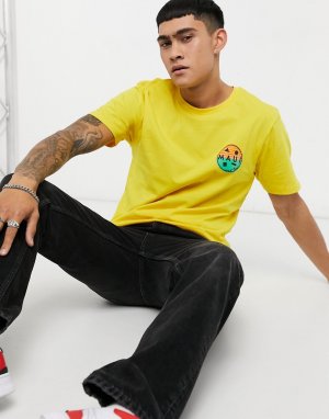 Желтая футболка в стиле oversized -Желтый Maui & Sons