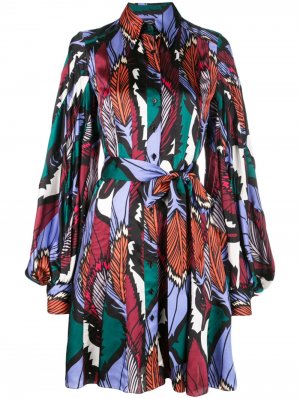 Платье-рубашка с принтом Carolina Herrera. Цвет: разноцветный