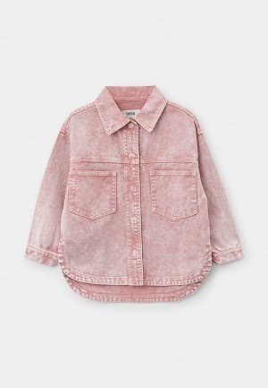 Куртка джинсовая Sela. Цвет: розовый