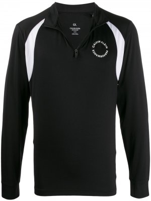 Спортивная куртка на молнии Calvin Klein. Цвет: черный
