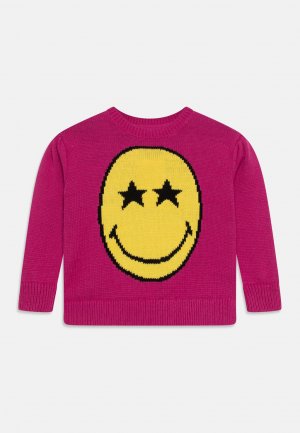 Вязаный свитер DROP TODDLER GIRL SMILEY , цвет super pink neon GAP