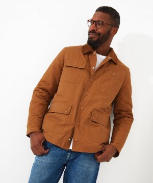 Вощеная рабочая куртка с контрастным воротником , коричневый Joe Browns