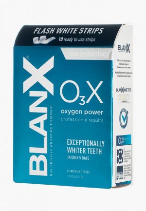 Отбеливающие полоски Blanx 10 шт. Цвет: синий