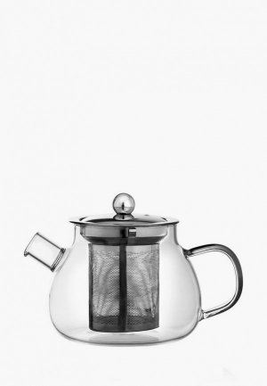 Чайник заварочный Lucky с металлическим ситечком, 600 мл. Цвет: прозрачный