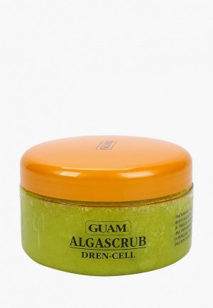 Скраб для тела Guam с эфирными маслами дренажный, Линия ALGASCRUB, 300 мл.. Цвет: белый