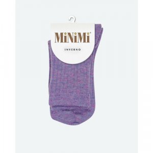 Носки , размер 39-41 (25-27), фиолетовый MiNiMi. Цвет: фиолетовый