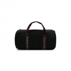 Текстильная спортивная сумка Alexander McQueen. Цвет: чёрный