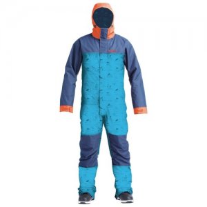 Комбинезон мужской, сноубордический, горнолыжный AIRBLASTER STRETCH FREEDOM SUIT HE TEAL, размер XL. Цвет: голубой