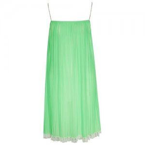 Marc Jacobs (THE) Неоново-зеленое платье-комбинация на бретелях. Цвет: зеленый