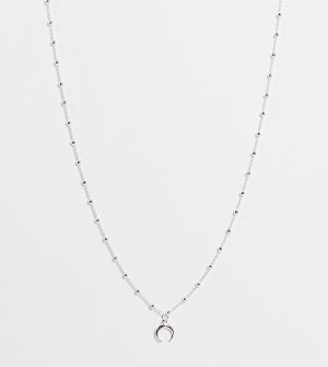 Ожерелье из стерлингового серебра с подвеской в виде рога -Серебристый Kingsley Ryan