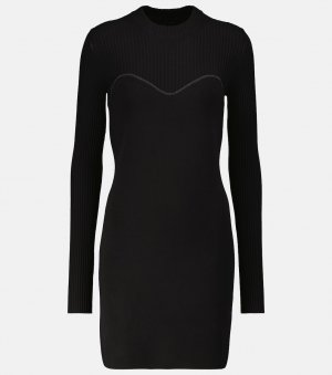 Вязаное мини-платье MONCLER, черный Moncler
