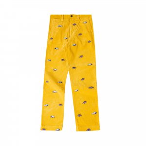 Вельветовые брюки-чиносы x Ralph Lauren GTI, цвет Желтый Палаццо Palace
