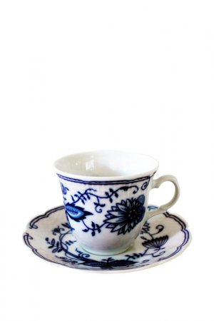 Чашка с блюдцем Thun1794. Цвет: синий, белый