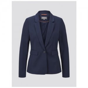 Пиджак 1016503/10668 женский, цвет темно-синий, размер 36 TOM TAILOR. Цвет: синий