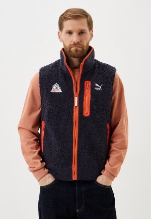Жилет утепленный PUMA The NeverWorn II Sherpa Vest New Navy. Цвет: синий