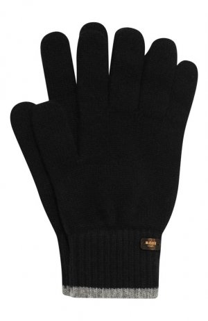 Кашемировые перчатки Moorer. Цвет: чёрный