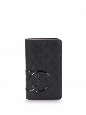 Бумажник Cambon Line 2012-го года Chanel Pre-Owned. Цвет: черный