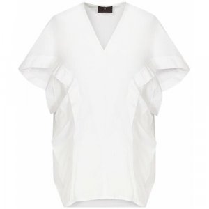 Блуза , повседневный стиль, размер s, белый Stelios Koudounaris. Цвет: белый