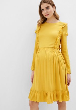 Платье Feeclot. Цвет: желтый