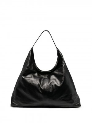 Oversized leather shoulder bag St. Agni. Цвет: черный