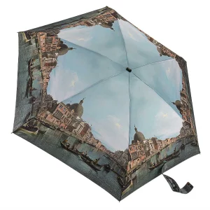 Зонт женский L794 зеленый/коричневый Fulton