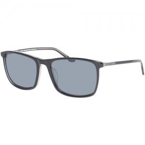 Солнцезащитные очки , прямоугольные, оправа: пластик, для мужчин, черный Jaguar. Цвет: серый