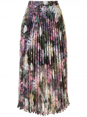 Плиссированная юбка Montmartre с цветочным принтом Romance Was Born. Цвет: разноцветный