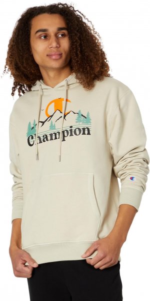 Классический флисовый пуловер с капюшоном , цвет Cocoa Butter Champion