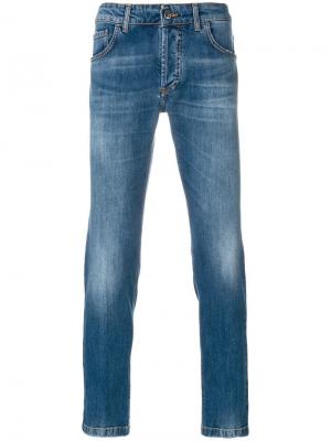 Узкие джинсы прямого кроя Entre Amis. Цвет: синий