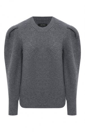 Шерстяной свитер Isabel Marant. Цвет: серый