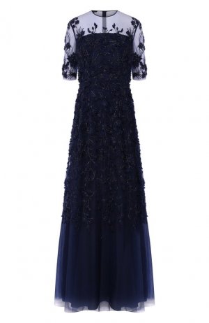 Платье-макси Escada. Цвет: темно-синий