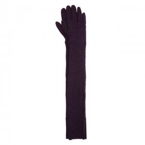 Шерстяные перчатки Dries Van Noten. Цвет: фиолетовый