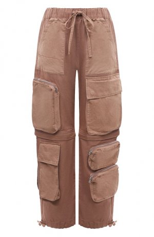 Хлопковые брюки Acupuncture. Цвет: розовый