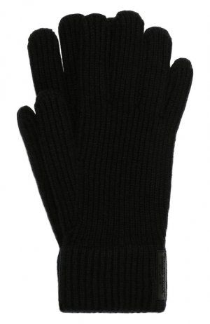 Кашемировые перчатки Giorgio Armani. Цвет: чёрный