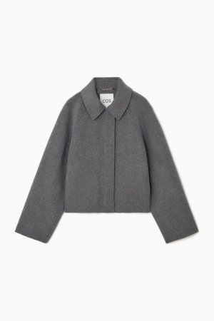 Пиджак из шерсти Boxed Wool, темно-серый COS