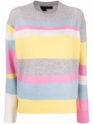 Striped cashmere jumper 360Cashmere. Цвет: серый