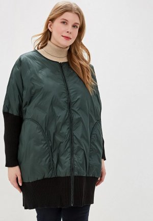 Куртка утепленная Артесса. Цвет: зеленый