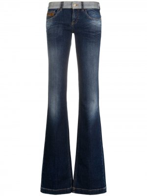 Расклешенные джинсы с пряжкой Horsebit Gucci. Цвет: синий