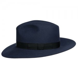 Шляпа арт. CRUSHABLE FEDORA (темно-синий), размер 55 Laird. Цвет: синий