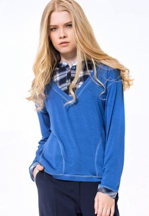 Пуловер LO. Цвет: синий