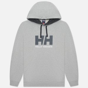 Мужская толстовка HH Logo Hoodie Helly Hansen. Цвет: серый