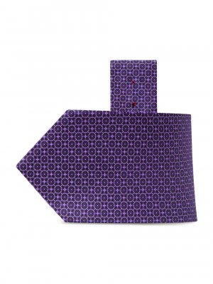 Роскошный шелковый галстук с принтом , фиолетовый Stefano Ricci