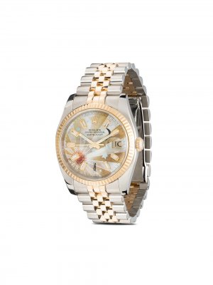 Кастомизированные наручные часы Rolex Datejust Jacquie Aiche. Цвет: серебристый
