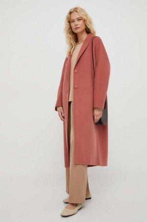 Американское винтажное шерстяное пальто , розовый American Vintage